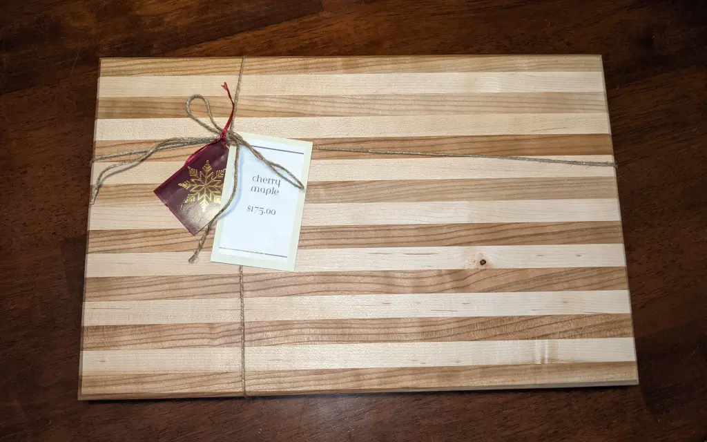 Hardwood Cutting Board (rich cherry and creamy maple)
