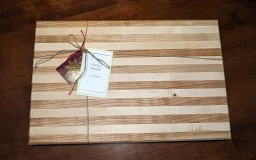 Hardwood Cutting Board (rich cherry and creamy maple)