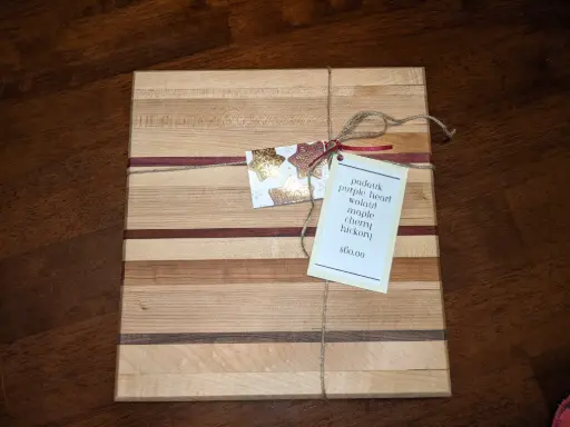 Exotic Hardwood Cutting Board (6 wood medley)