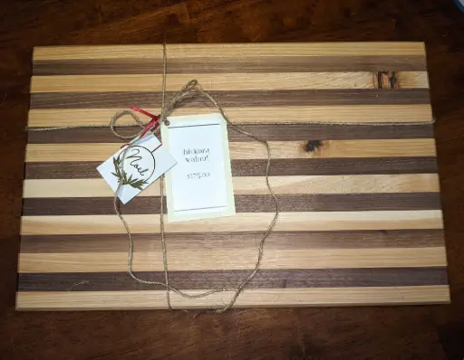 Hardwood Cutting Board (hickory walnut)